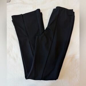 Black Pull-On Split Leg Dress pants